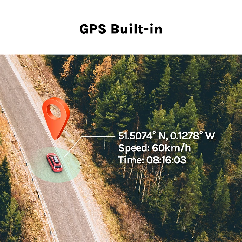 70mai 4K Dash Cam A800S 3840X2160 Resolution 140&deg;FOV 4K Car DVR Support Rear Cam Built-in GPS ADAS 24h Parking Monitor dash cam