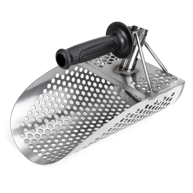 Metal Detector Sand Scoops Beach Stainless Shovel Treasure Detecting Hunting Stainless Steel Hex Gold Digging Filter Tool
