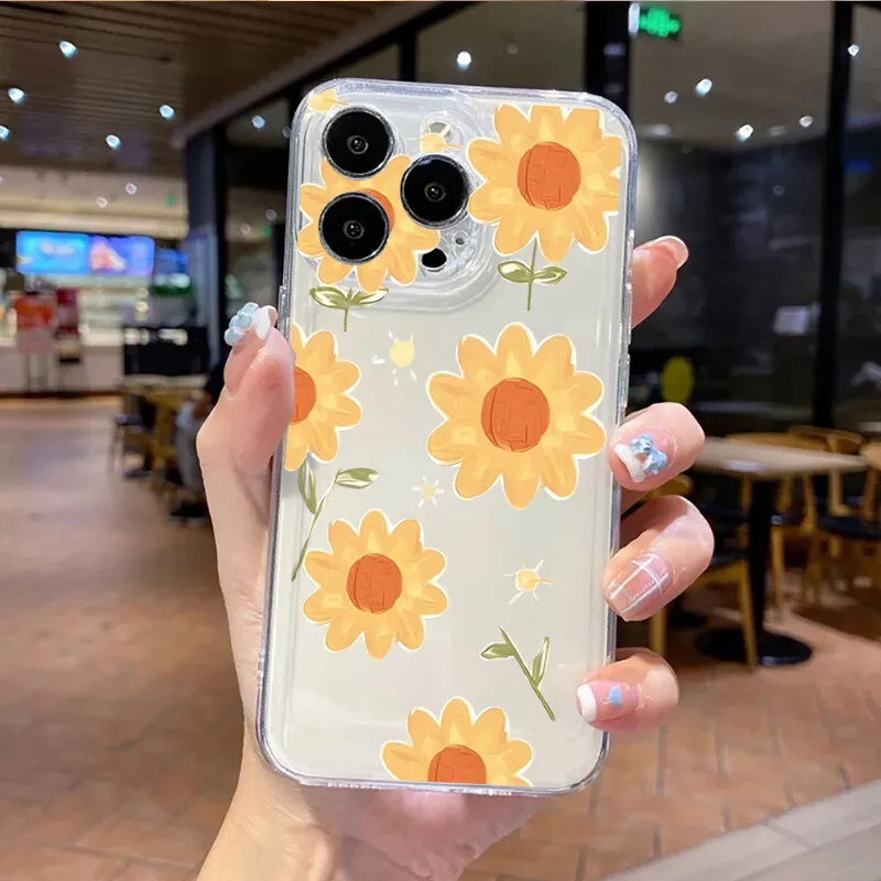 Butterfly & Flower Plant Decorative Phone Case Cover