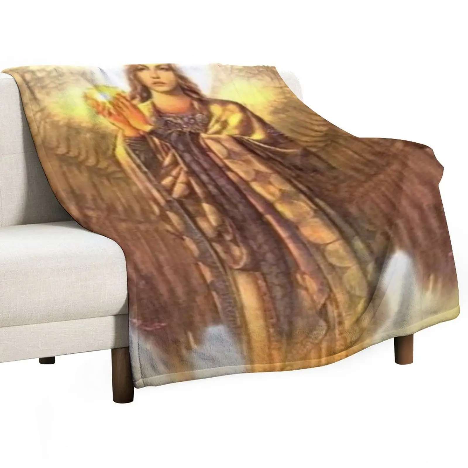 

Archangel Uriel Throw Blanket Vintage Blanket Blanket For Decorative Sofa
