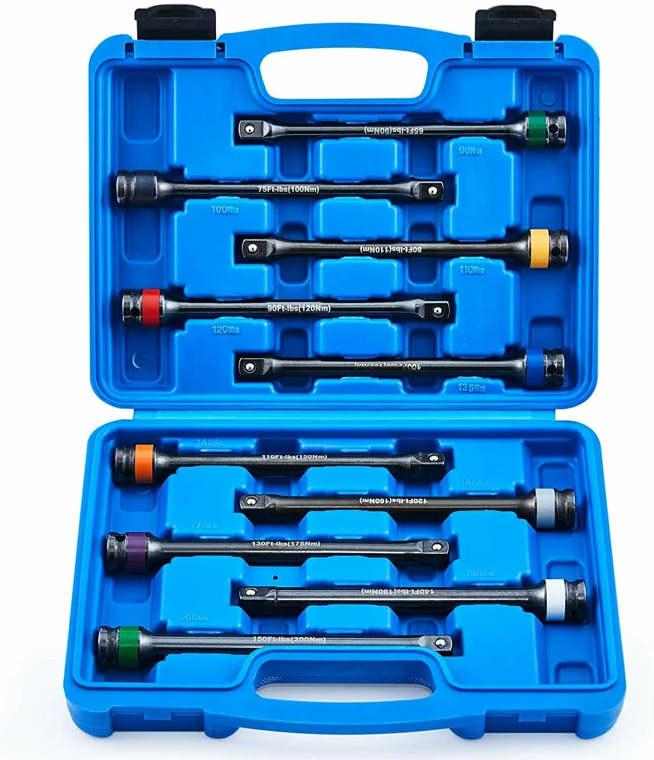 

1/2" Drive Torque Limiting Extension Bar Set 17/19/21mm/7/8" Impact Sockets