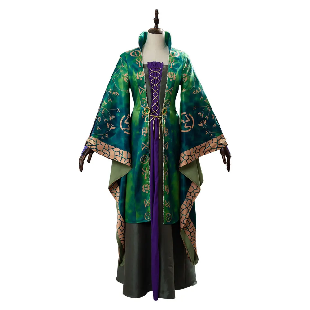 Hocus Pocus Cosplay Winifred Costume Da Strega Per Halloween