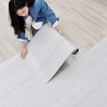 3D Wood Grain Floor Stickers 1
