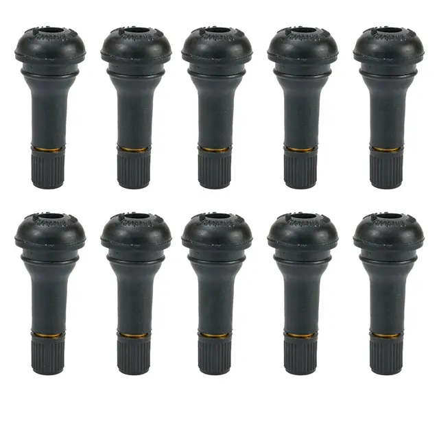 10Pcs TR413 Snap In Type Rubber Valve Tool Set Tubeless Tyre Valves Stems Rubber Valve Stems Car Accessories Parts Replacement - Image 2