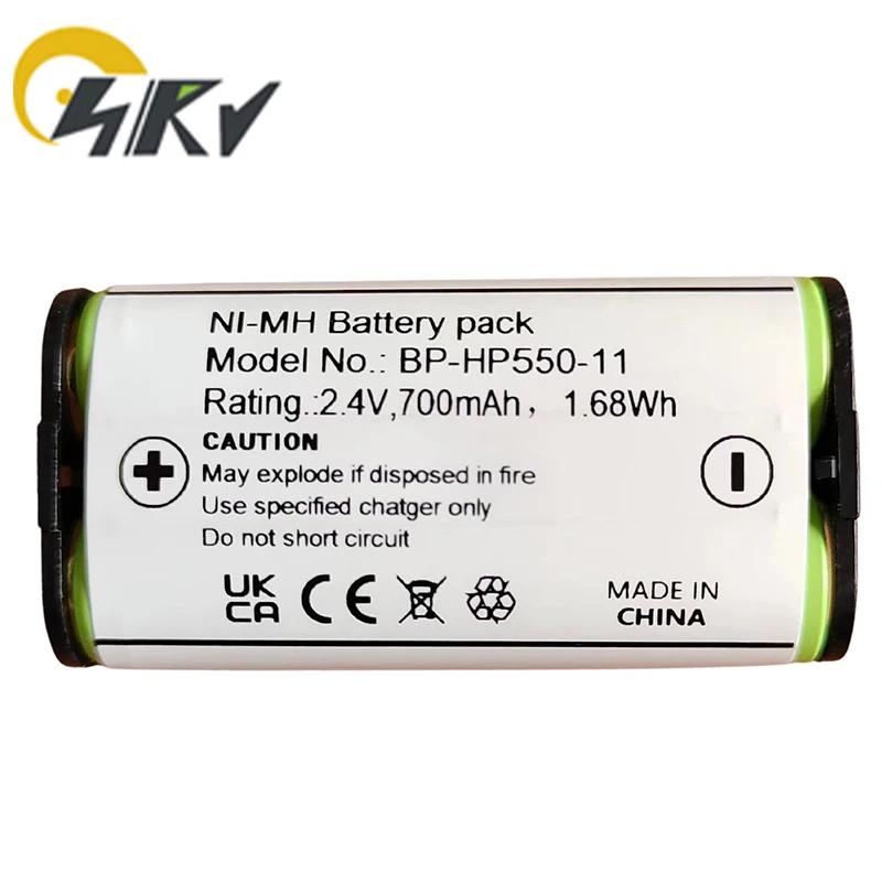 Batteria NiMH 2,4V 700mAh Per Cuffie Sony MDR-RF810RK – Ricambio 100% Compatibile, 46x23x11mm