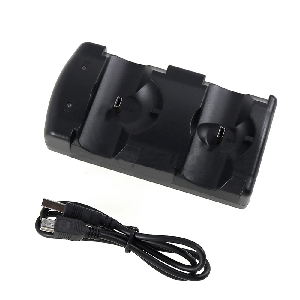 10Pcs Dual Charging Dock Charger Station Per Playstation 3 Per Ps3 Move Gamepad Controller Dualshock 2 In 1 Stand