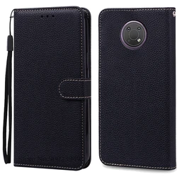 Leather Wallet Flip Cover for Nokia G10/G20 - Stylish Phone Case and Book - Style Back Cover (Black)
