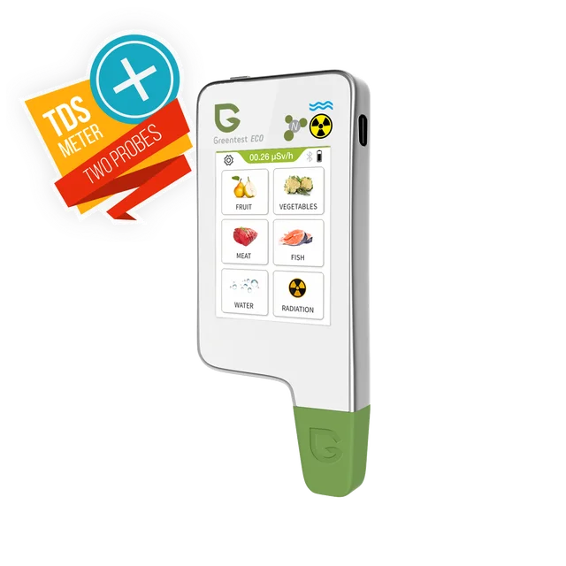 Greentest ECO 6 รังสีคุณภาพน้ํา TDS เครื่องตรวจจับอาหารความปลอดภัยไนเตรตเครื่องทดสอบห้องครัวเครื่องวิเคราะห์สุขภาพแบบพกพาที่แม่นยํา 2