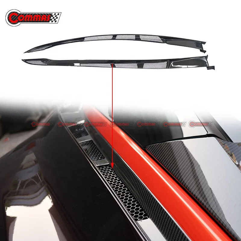 

3K Glossy Real Carbon Fiber Car Rear Trunk Side Vent For McLaren 720S Rear Engine Vents Air Intake