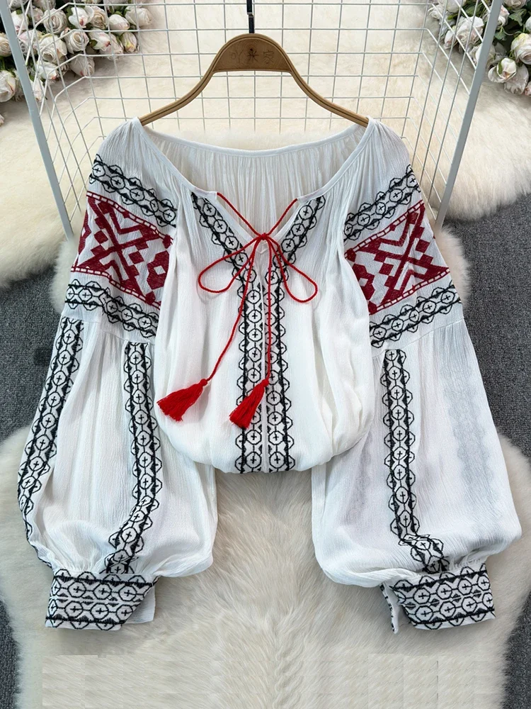 Eaphi HALF EMBROIDERY LACE BLOUSE 限定 HALF SLEEVE EMBROIDERY LACE BLOUSE【STORE限定】