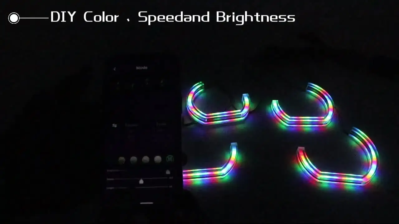 Для BMW 1 серии E81 E82 E87 E88 2004-2013 RGB цветной динамический свет кольца ангельских глаз
