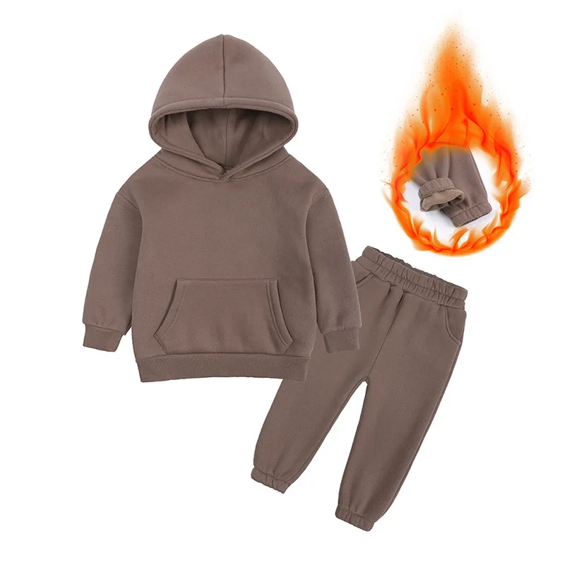 Boys Sport Suit Clothing Set Casual Warm Hoodie Long Sleeve Pant 2 Pcs