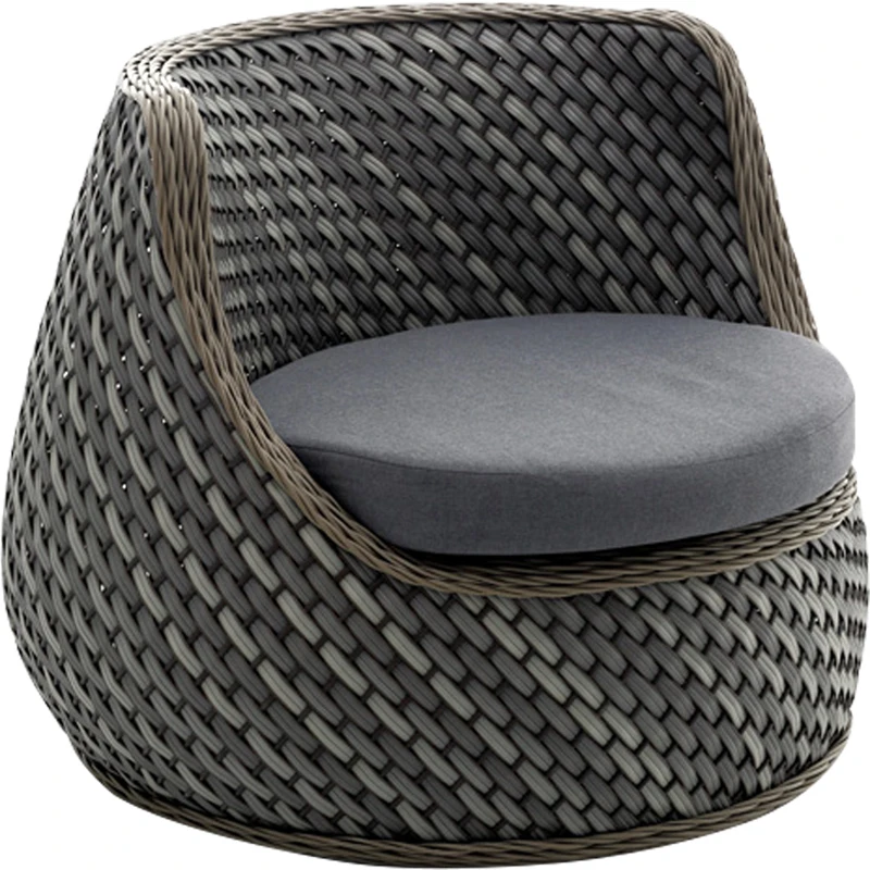 

Outdoor rattan sofa, courtyard villa, balcony, sunshine room, Nordic combination outdoor double coffee table
