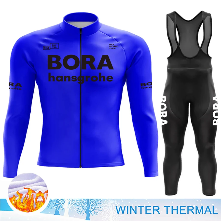 

Cyclist Sportswear Sports Set UCI BORA Winter Thermal Fleece Cycling Clothing Men's 2024 Jersey Mtb Bib Team Jacket Tricuta Man