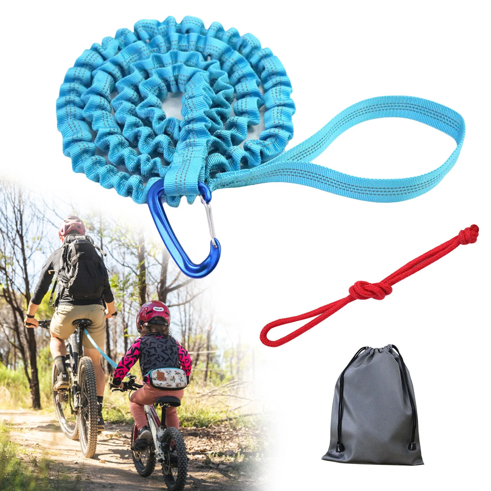 Bicycle Tow Rope Bicycle Traction Rope Mountain Bike Parent-Child Pull Rope  Retractable Convenient Trailer Rope Camping Supplies - AliExpress