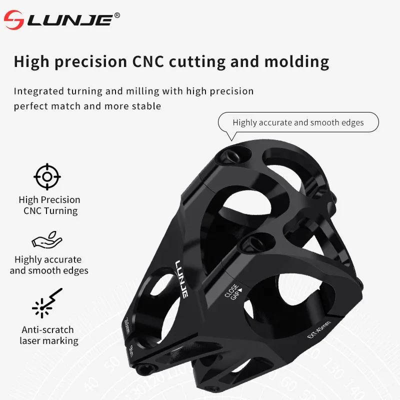 CNC Bicycle Stem 31.8/35mm MTB Bike Table Power Aluminum Alloy 45MM Road Bike Handlebar Stem
