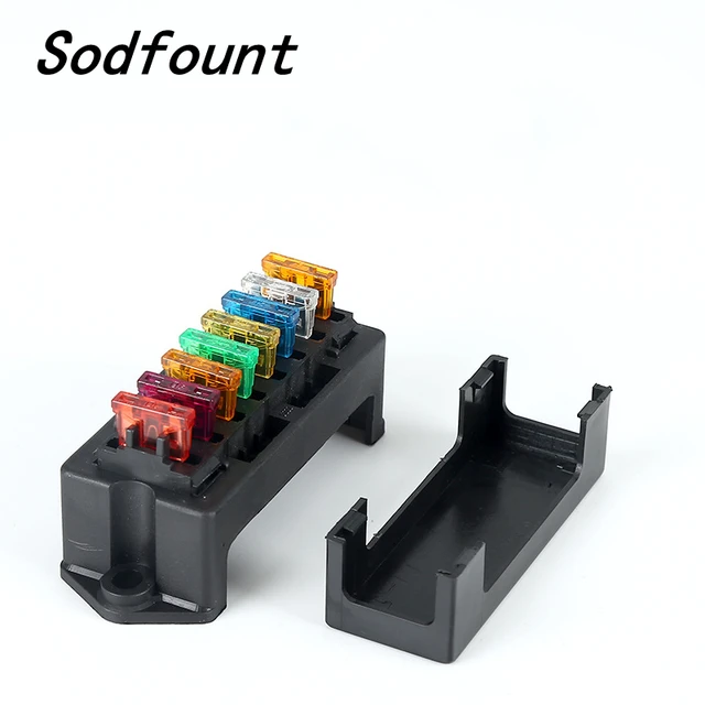 12 Way DC 12V Volt Fuse Box 24V 32V Circuit Car Trailer Auto Blade Fuse Box  Block Holder ATC ATO 2-input 12-ouput Wire - AliExpress