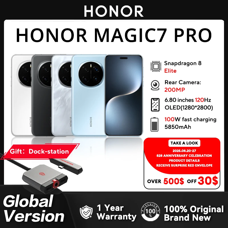 新しいオリジナルグローバルバージョン Honor Magic 7 Pro
