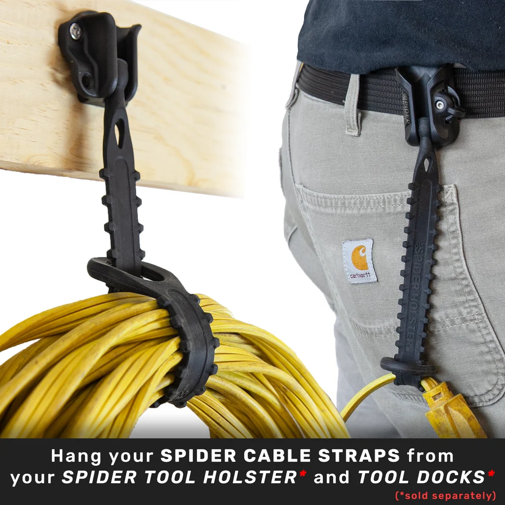 Spider Tool Holster Cable Straps 3 Pack Electric Drill Hammer Drill Wrench Waist Hanging Storage