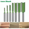 6mm Shank Router Bit Single Edge Double Edge Straight Knife Edge Trimmer Head Milling Cutter For Wood Carving 4