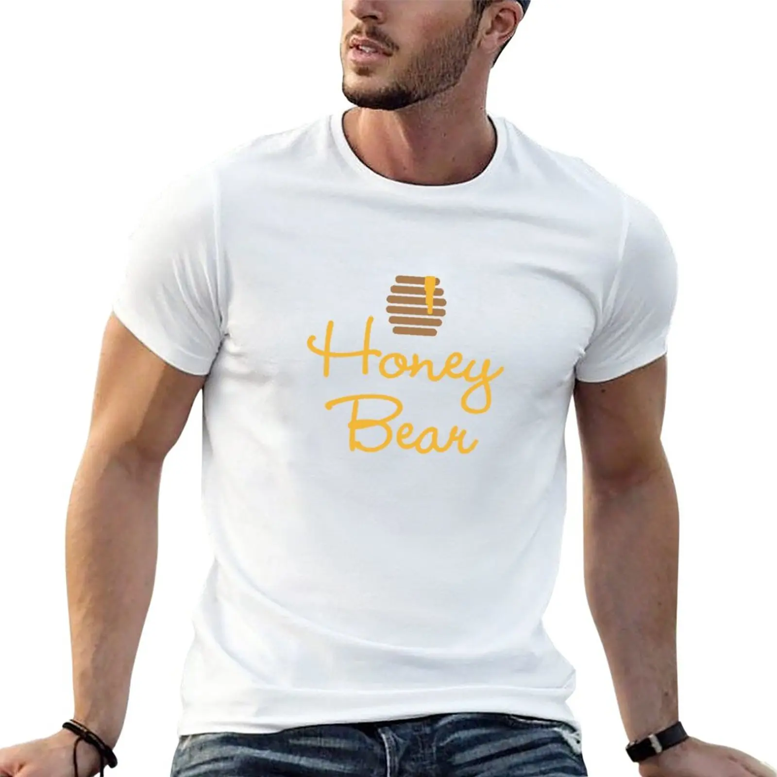 

Honey Bear T-Shirt Short sleeve tee customized t shirts graphics t shirt t shirts for men pack