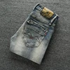 Fashion Designer Men Jeans High Quality Retro Washed Elastic Stretch Slim Fit Ripped Jeans Men Vintage Casual Denim Pants Hombre 6