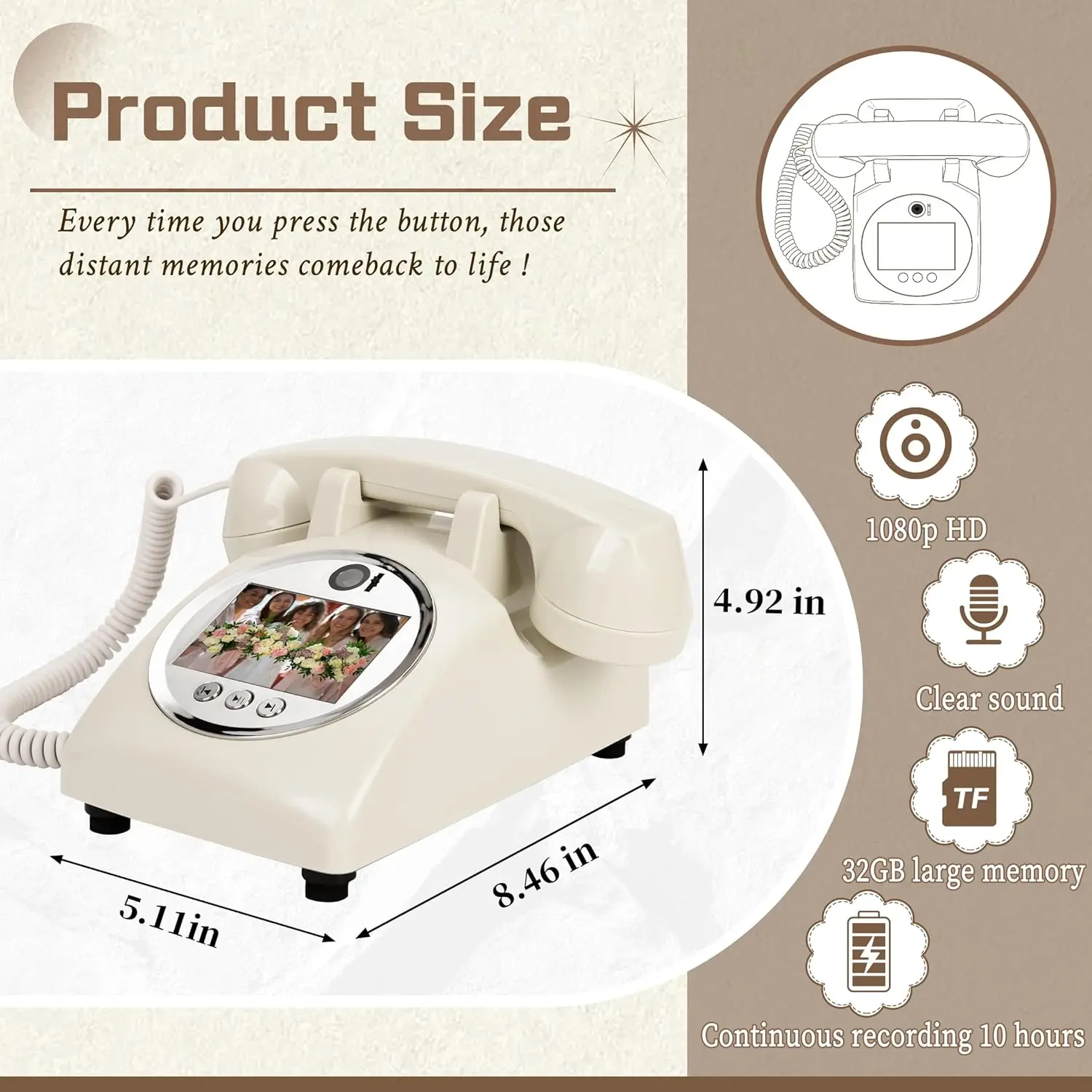 Voice Message Phone Audio video Guest Book Wedding Banquet