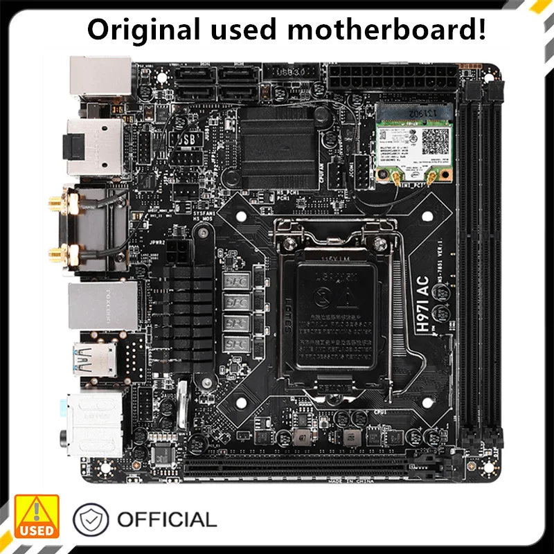 Per Scheda Madre Desktop H97I Ac H97 Lga 1150 Per Core I7 I5 I3 Ddr3 Sata3 Usb3.0 Scheda Madre Usata Originale