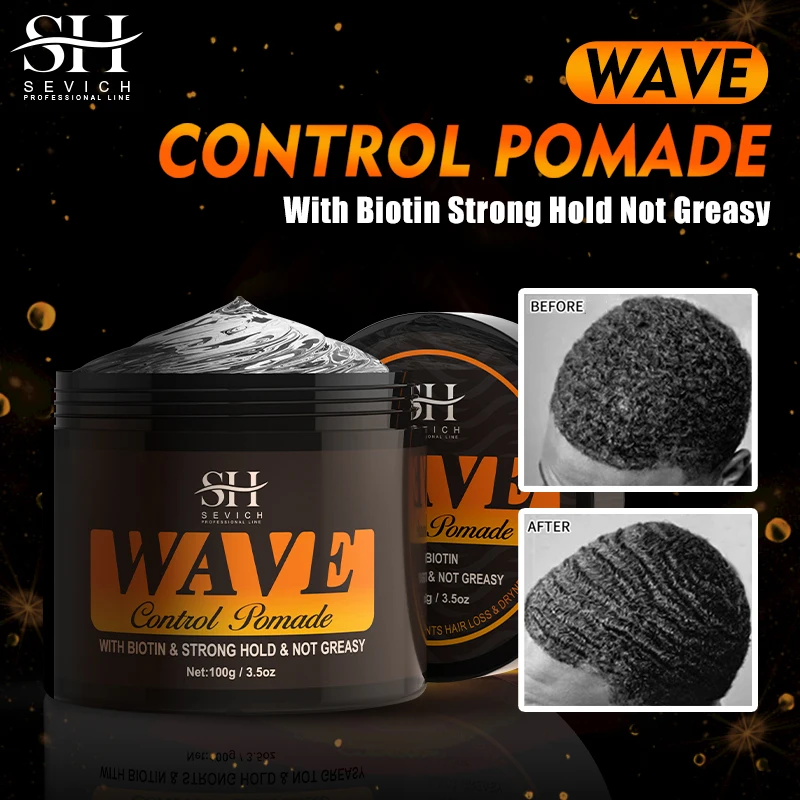 360 Wavy Frizz Control Gel Strong Hold Nourishing Scalp Wave Cream Natural Anti-Hair Loss Clay Hair Pomade for African Black Men 3