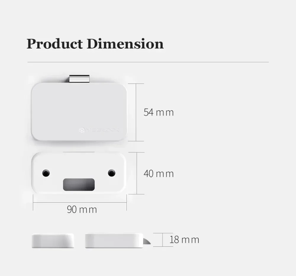 Xiaomi Mijia Yeelock Smart Drawer Cabinet Lock Control APP Remote Unlock description image 7