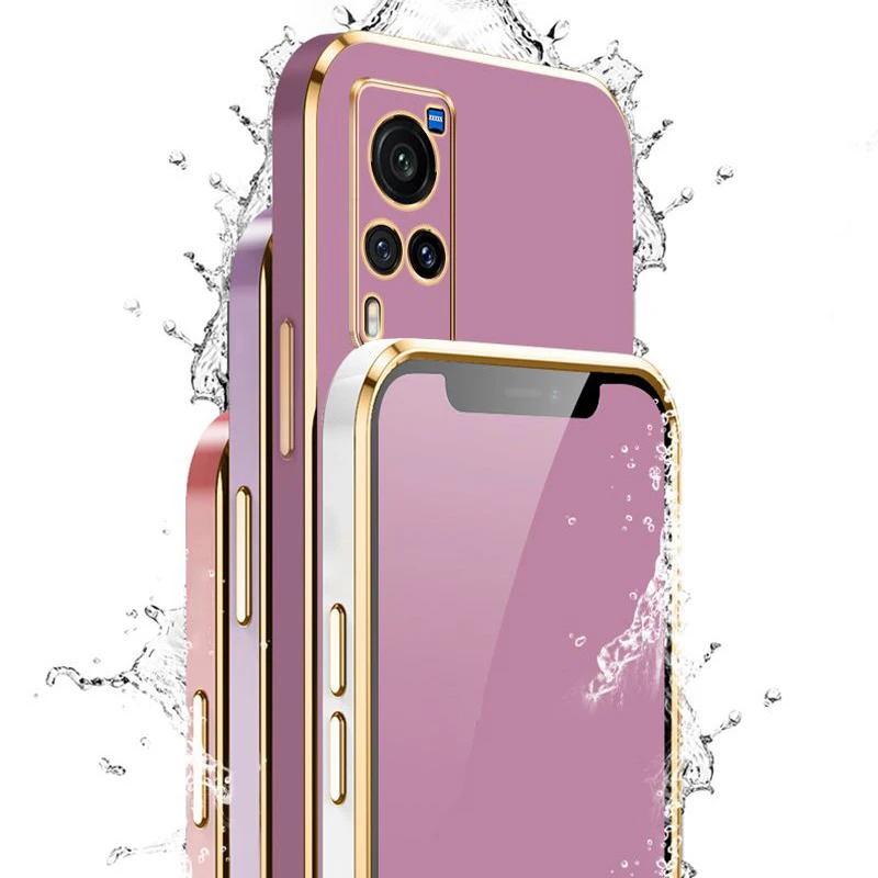 Luxury Square Plating Shockproof Phone Case - Enhanced Protection and Style