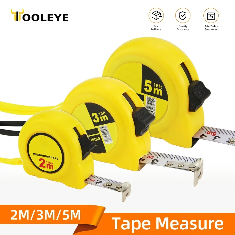 Tape Measure Metric Steel Measuring Ruler Distance Measuring Tool Meter Ruler Steel Tape Length Metal Tools tape measure 2M 3M 5M