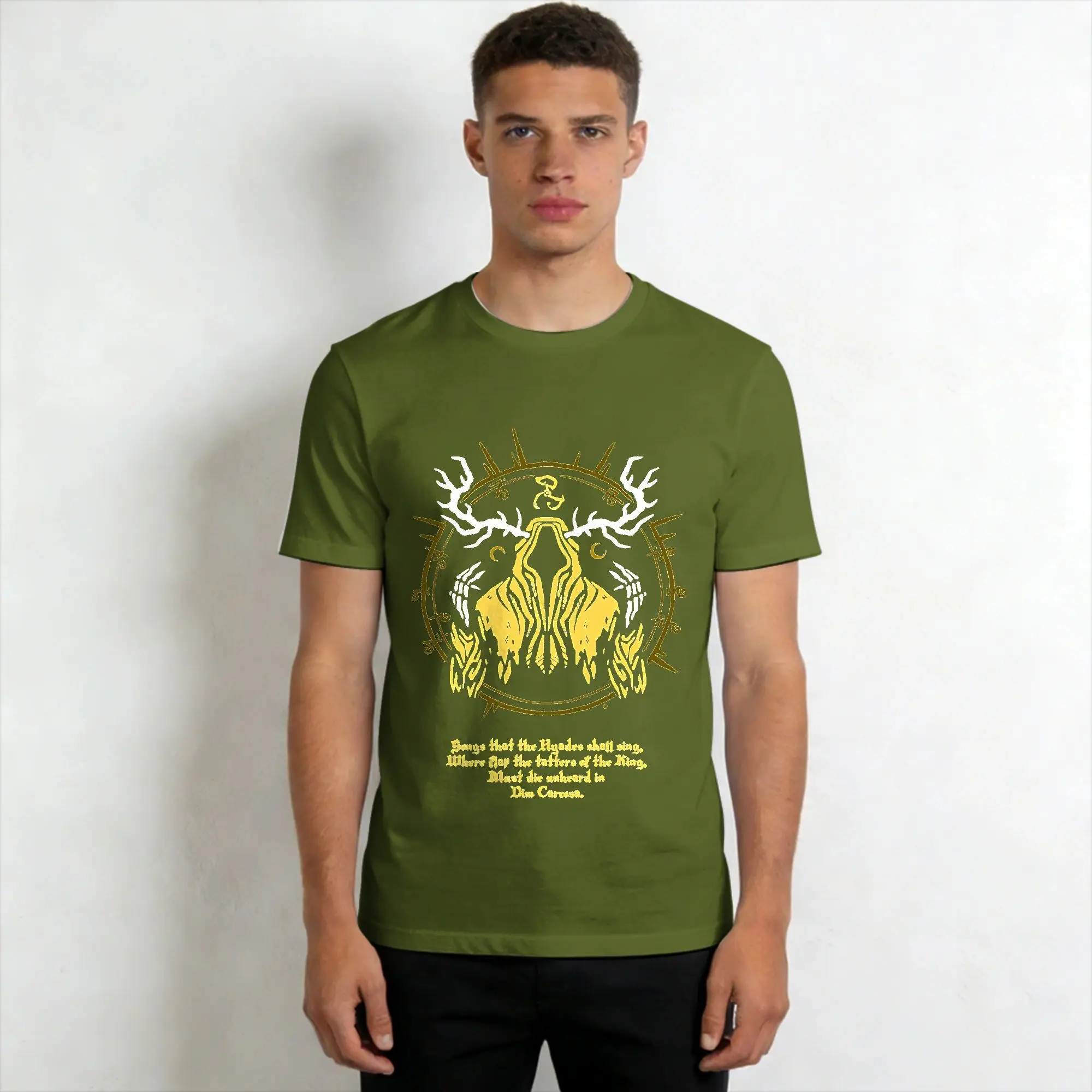 Vintage Hippie Print 100% Cotton Short Sleeve T-Shirt