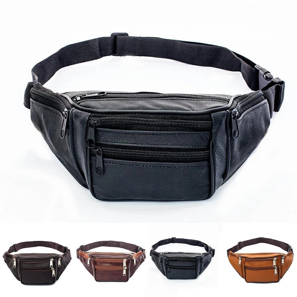 Festival Money Pouch Compact Bum Bag Travel Waist Belt Wallet Leather Leather Fanny Pack For Sports Enthusiasts Everyday Use
