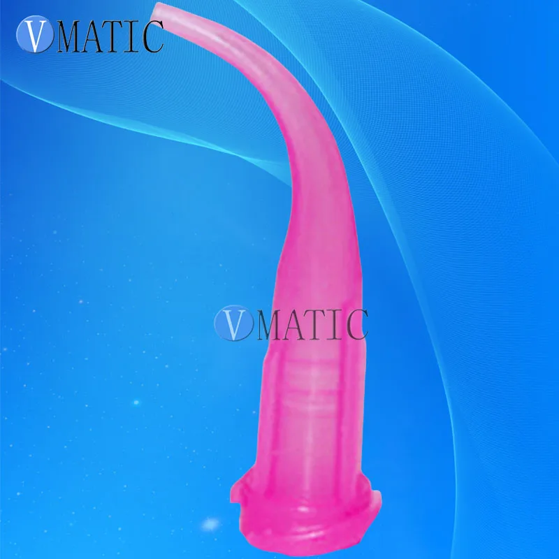 Quality 100pcs 20G Pink TT Tapered Bend Dispensing Needle Tips
