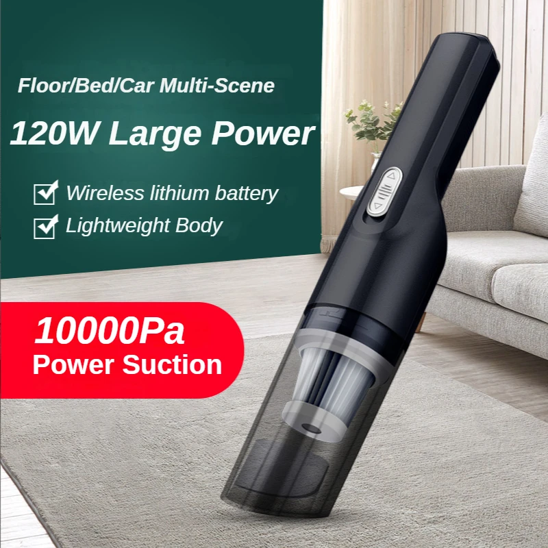 JM6615PortableWirelessVacuumCleanerForCar10000PaPowerSuction