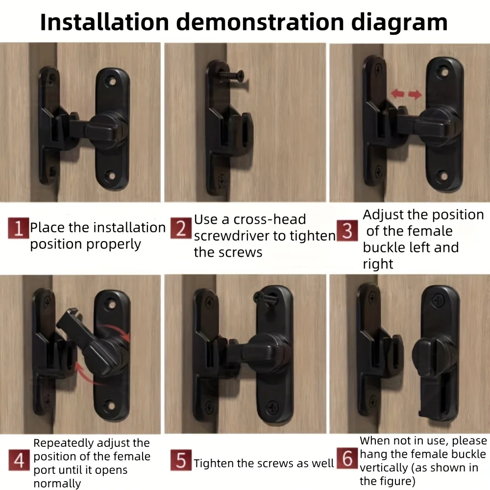 90 Degree Window Drawers Cabinet Locks Stainless Steel Hook Latch Barn Door Latch Bolt Hooks Sliding Gate Buckles