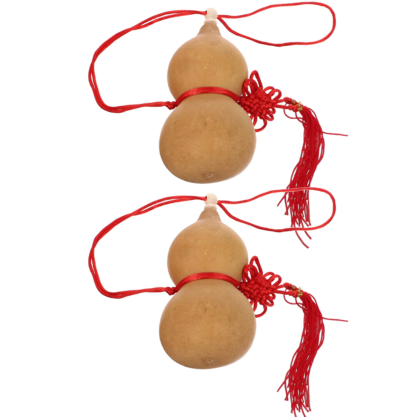 

2pcs Gourd Shaped Pendant Bag Decorative Pendant Car Hanging Pendant DIY Car Accessory Cucurbit
