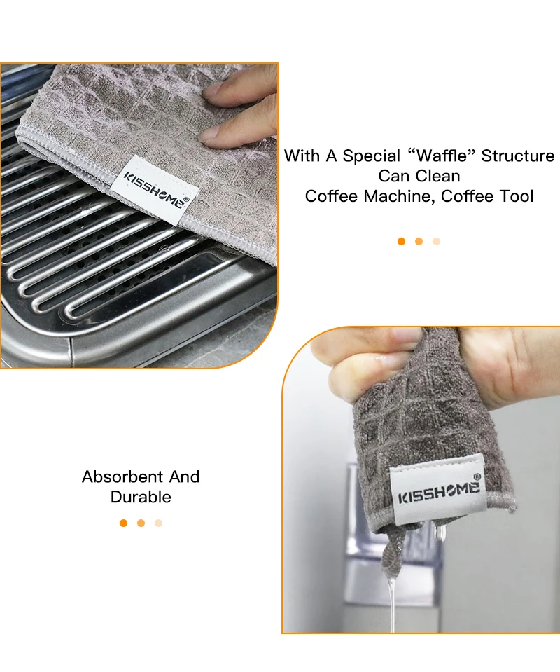 Description Picture 6 of itemCoffee Towel Portable Coffee Bar Barista Cleaning Towel Super Absorbent Cloth Coffee Machine Steam Wand Barista Accessories