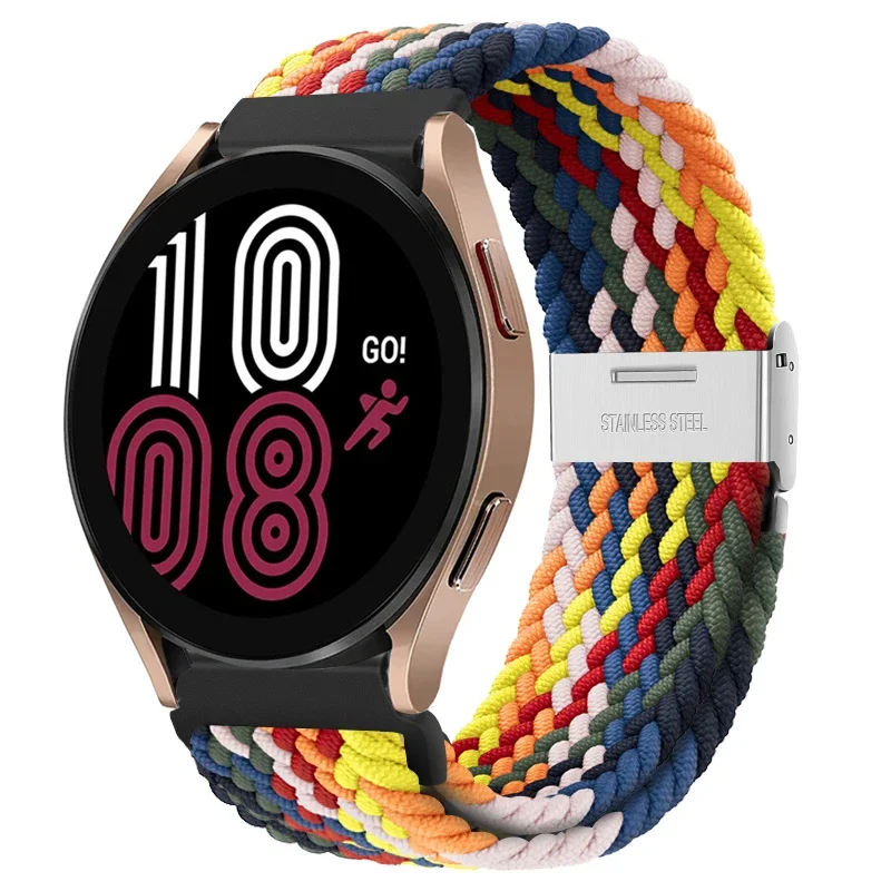 Braided Elastic Nylon Band - 20mm/22mm - Multi-Functional Smartwatch Bracelet