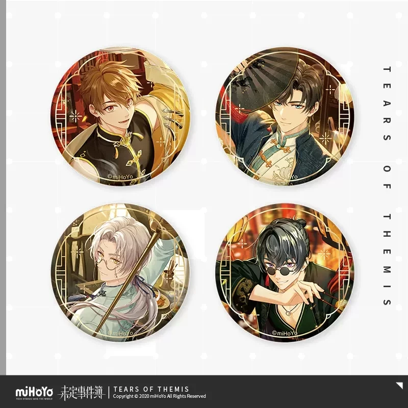 

miHoYo/Tears of Themis Official Game Pins Badges Pre-Order Vyn Cosplay Accessories Anime Goods Halloween Gifts Free Shipping