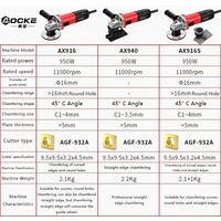 AX9 950W Electric Portable Chamfering Machine 45° Metal Mold Inner Hole Trimmer R/C Straight Edge Chamfer Tool Electric Trimming 2