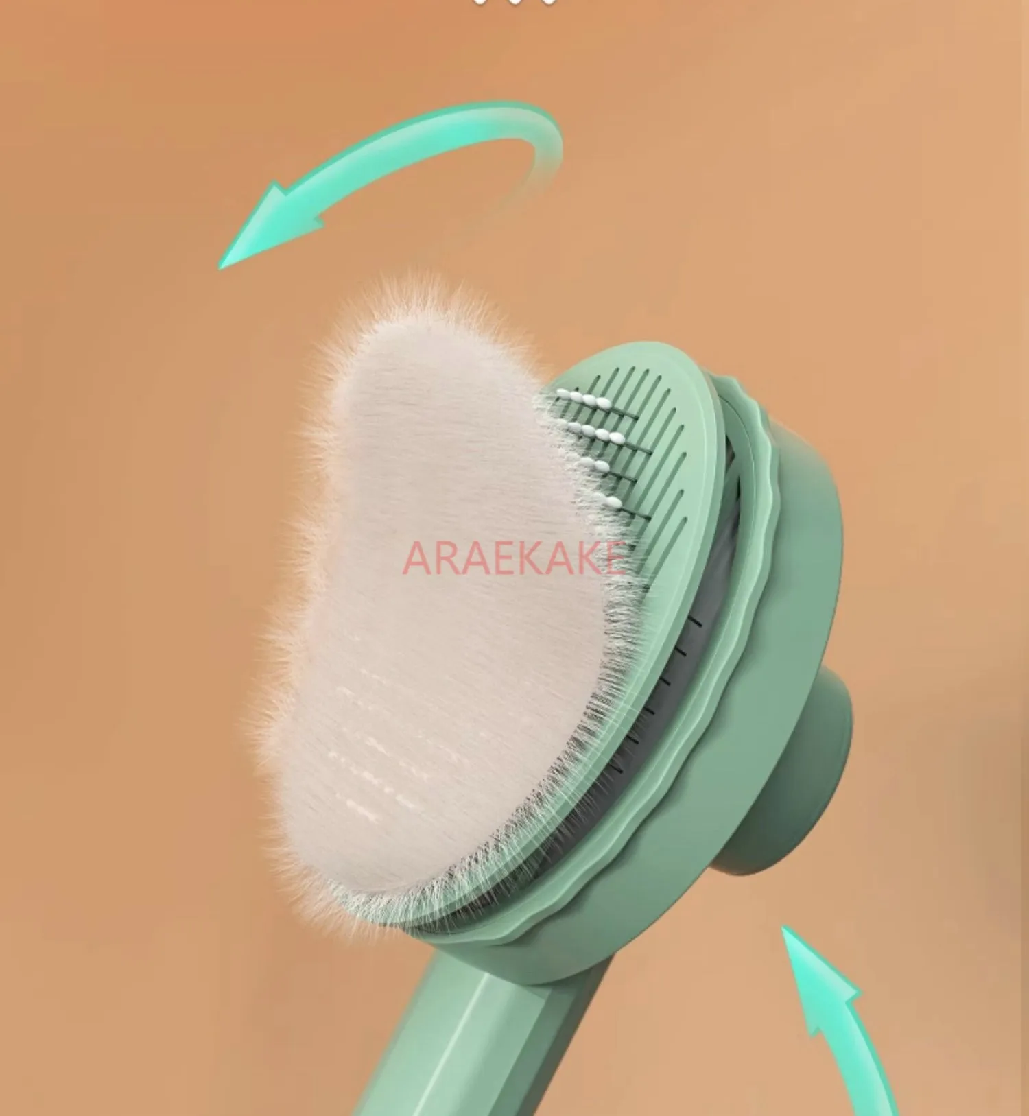 Cat comb for removing floating fur, cat cleaning with dog hair, pet flea removal, cat supplies, long hair comb brush