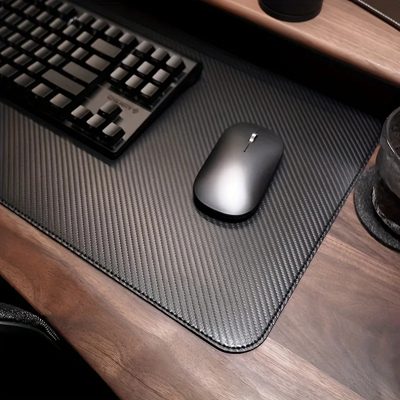 Carbon Fiber Texture Leather Mouse Pad Gaming Desk Mat Design Waterproof For Keyboard and Computer Desk mouse pad,gaming mousepad,computer desk mat