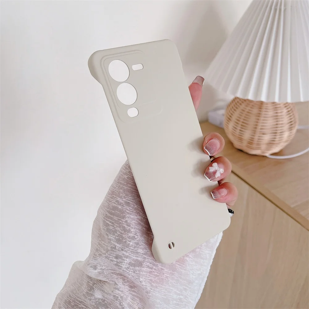 Étui mat sans cadre couleur bonbon pour vivo S15 V23 S12 S10 Pro S15e S10e V23e 5G mince couverture de pare-chocs antichoc PC dur_voghion.com