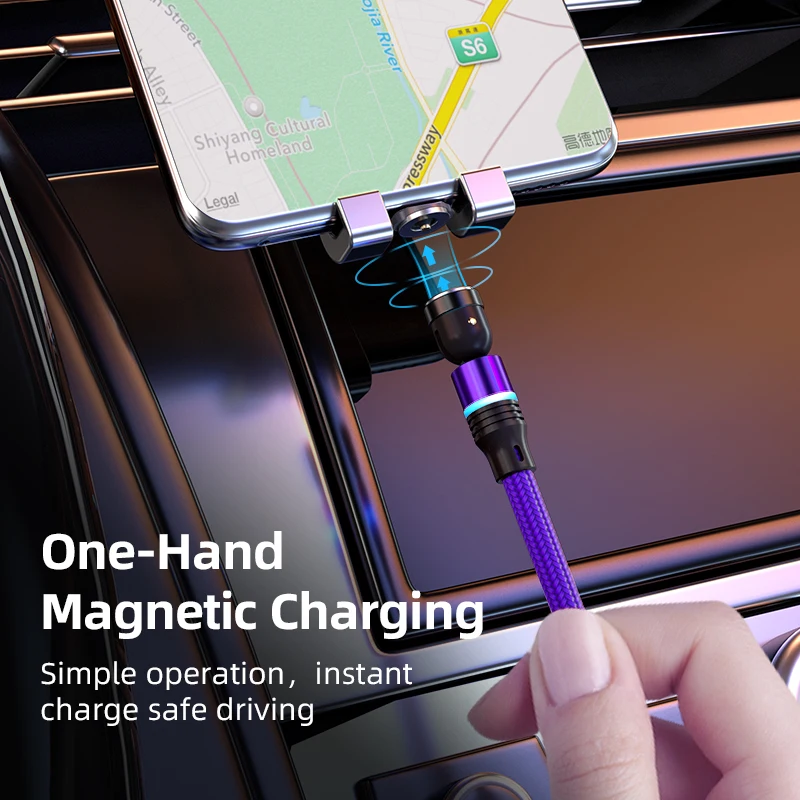 Magnetic USB-C Charging Cable - 540° Rotation | Available in 1M, 2M, 3M Lengths