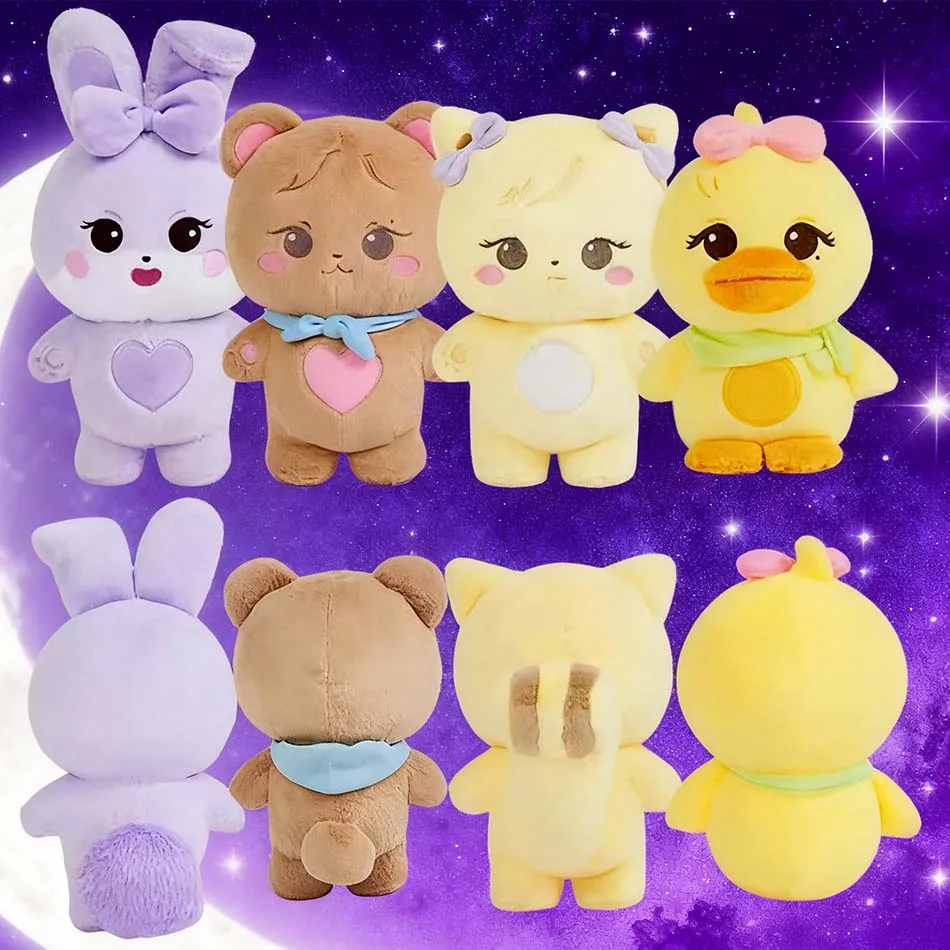25cm Pink Character Plush Doll BORN PINK World Tour Official Plushies Jennie Lisa Rose Jisoo Kawaii Stuffed Animals