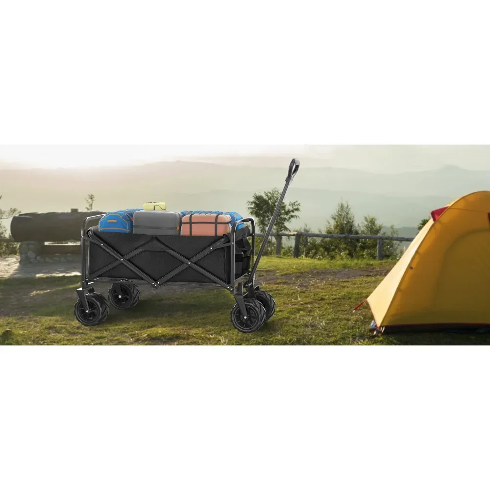 beach wagon beach cart collapsible with wheels wagons for kids grocery folding foldable