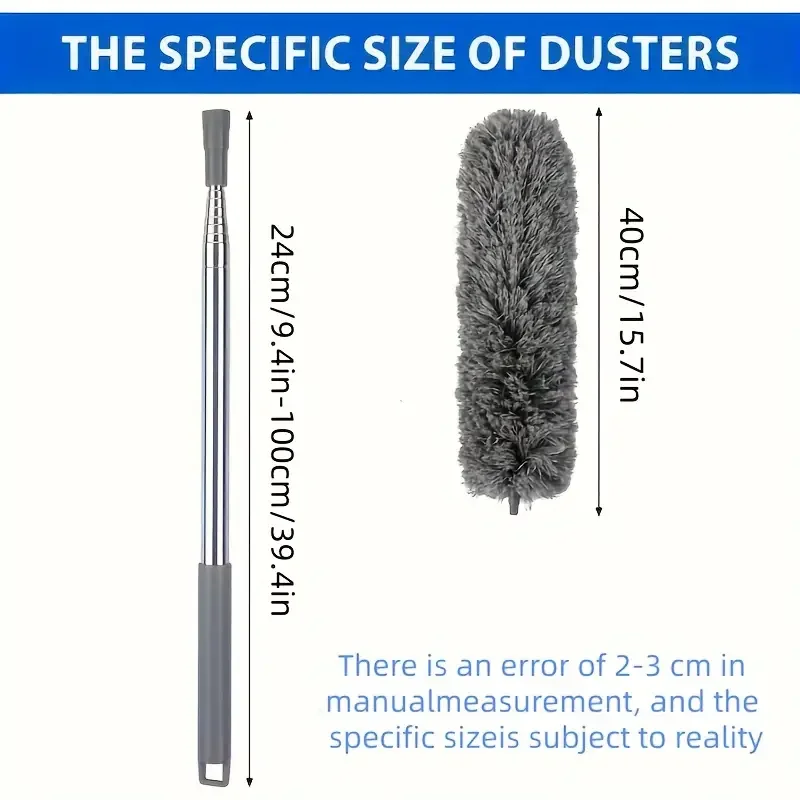 Description Picture 2 of itemExtendable Microfiber Dusting Brush - Bendable Head,Reusable and Washable,Suitable for High Ceilings,Living Room,Bedroom,Bathroo