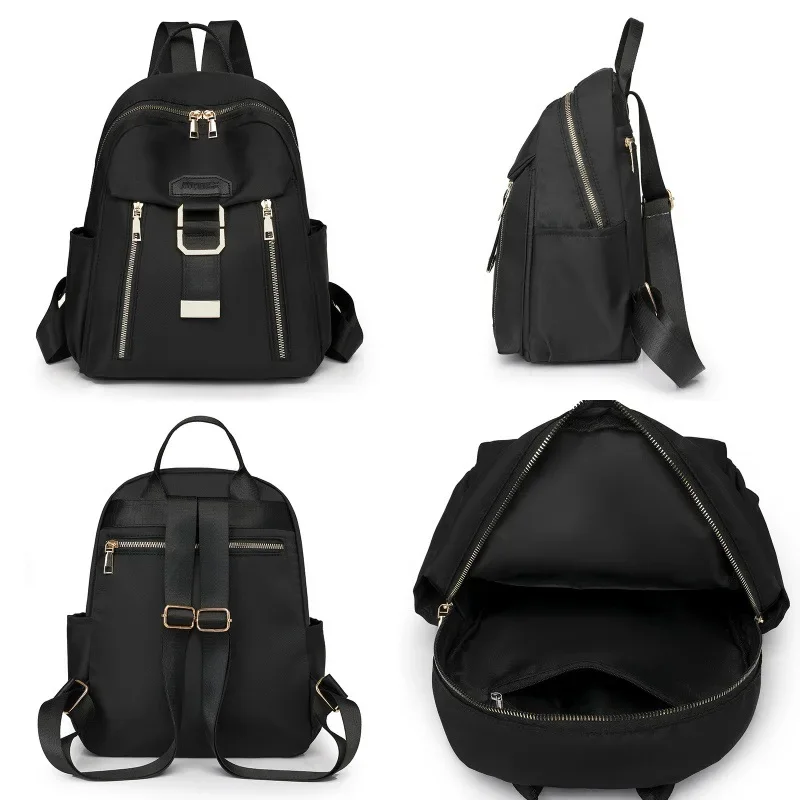 Nylon Backpack 2025 Spring New Fashion Versatile Women's Backpacking Travel Large Capacity Multi-functional Schoolbag 4